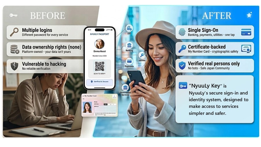 NyuuLy Key — myFinTech certified digital authentication platform